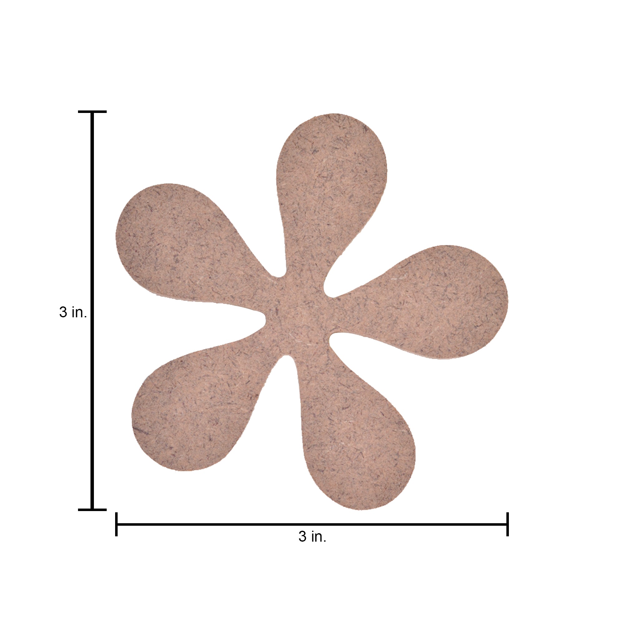 MDF Symbol * 3 X 3Inch 5.5Mm Thick 1Pc Lb