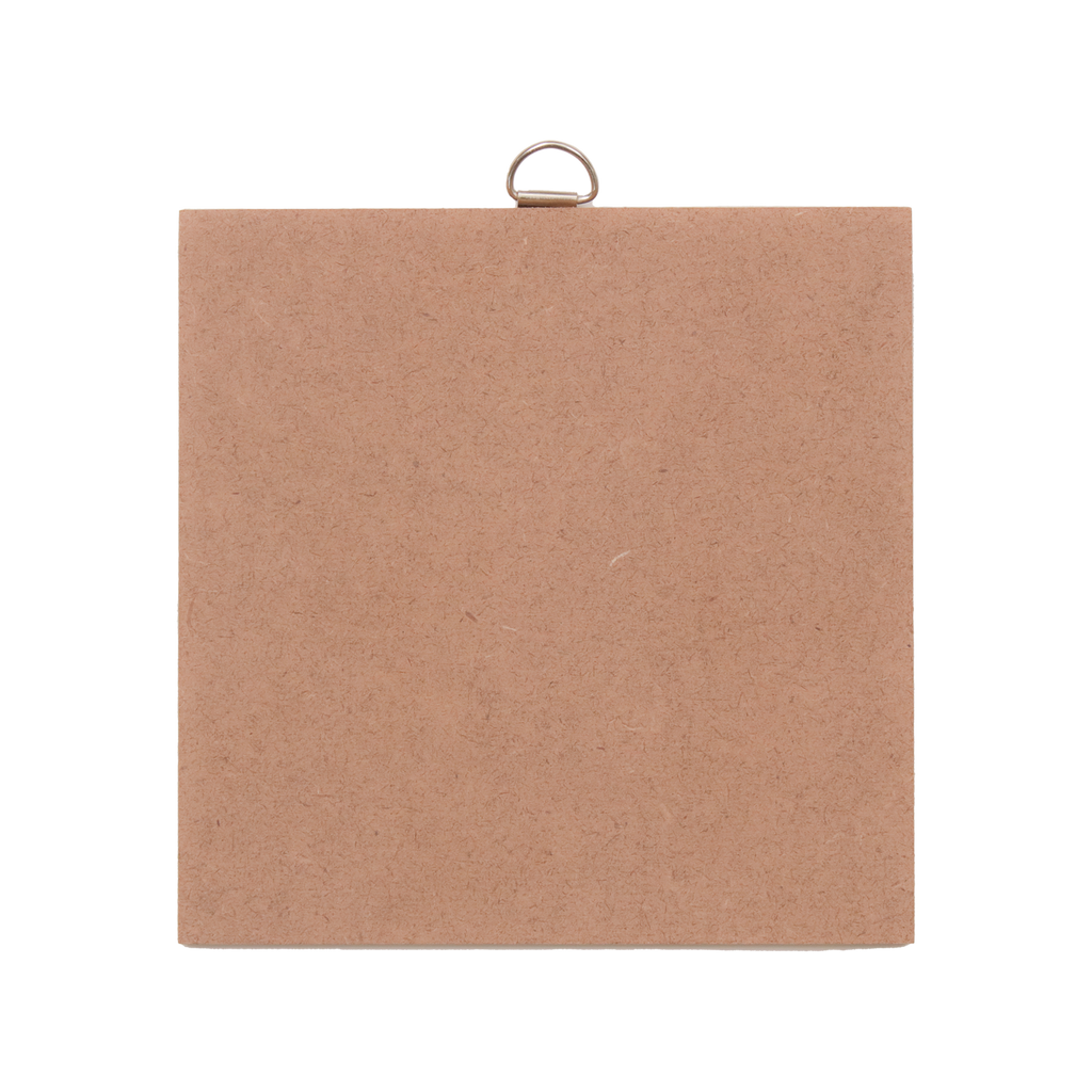 MDF Hanging Panel With D Ring 6 X 6Inch 5.5Mm Thick 1Pc Sw Lb