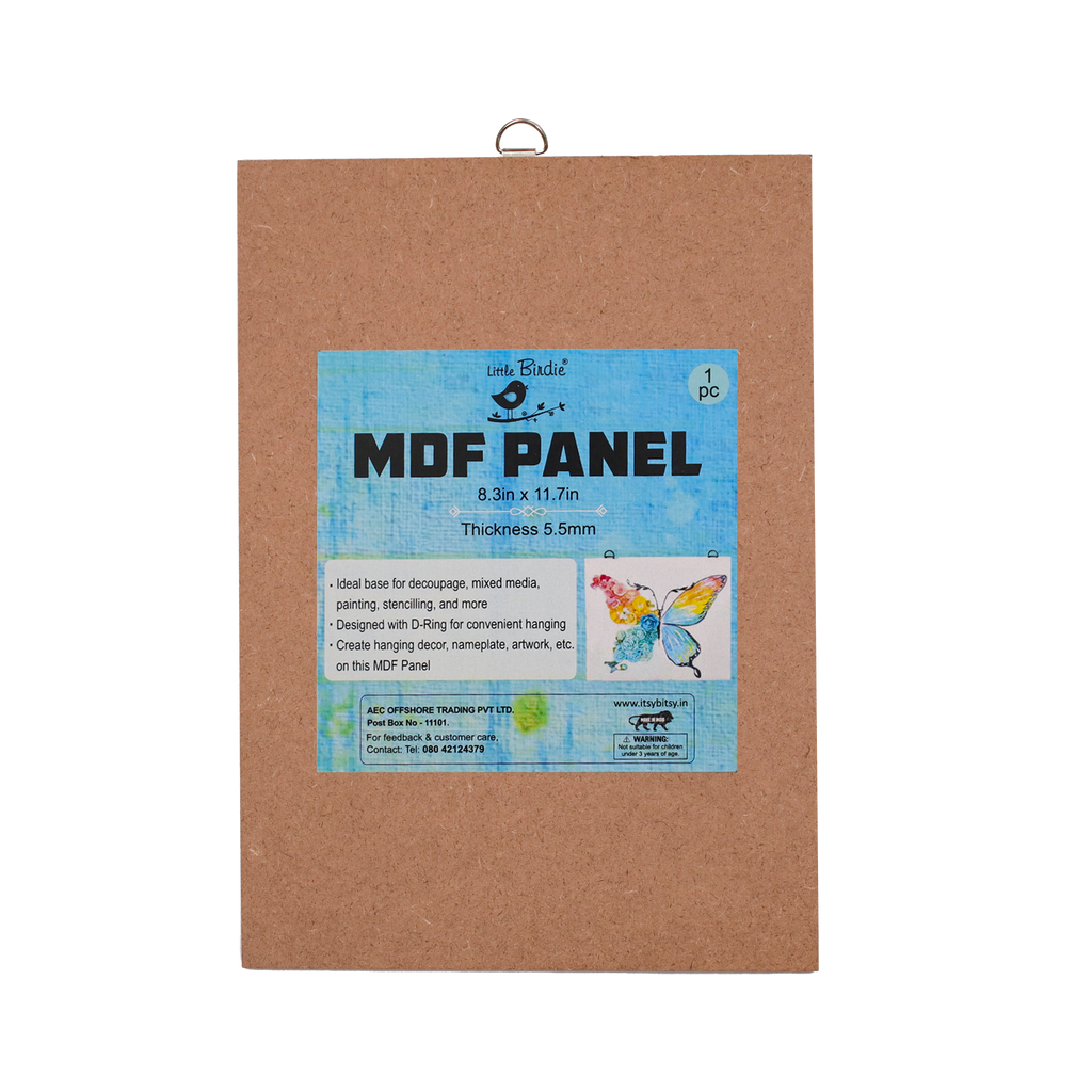 MDF Hanging Panel With D Ring A4 5.5Mm Thick 1Pc Sw Lb