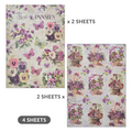 Little Birdie Decoupage Paper A4size, 4sheets, 70 gsm - Pretty