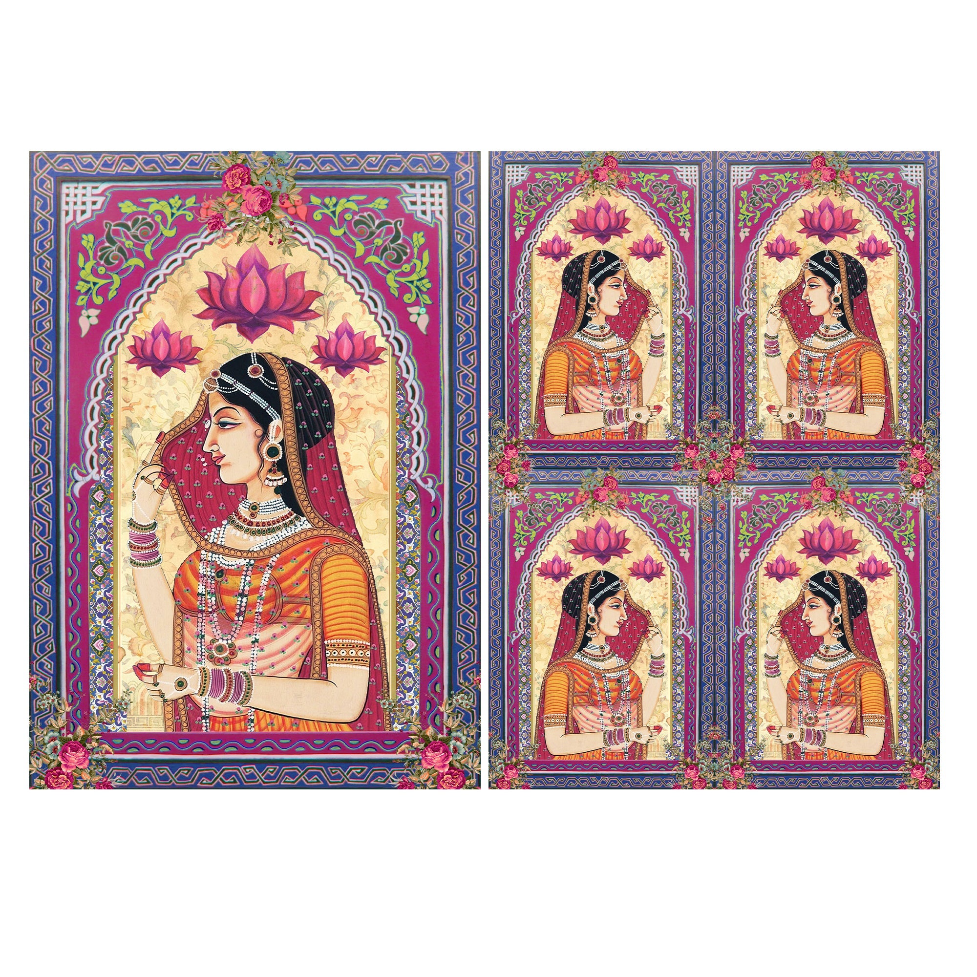Filament Decoupage Paper A4 Lotus Princess 2Sheets