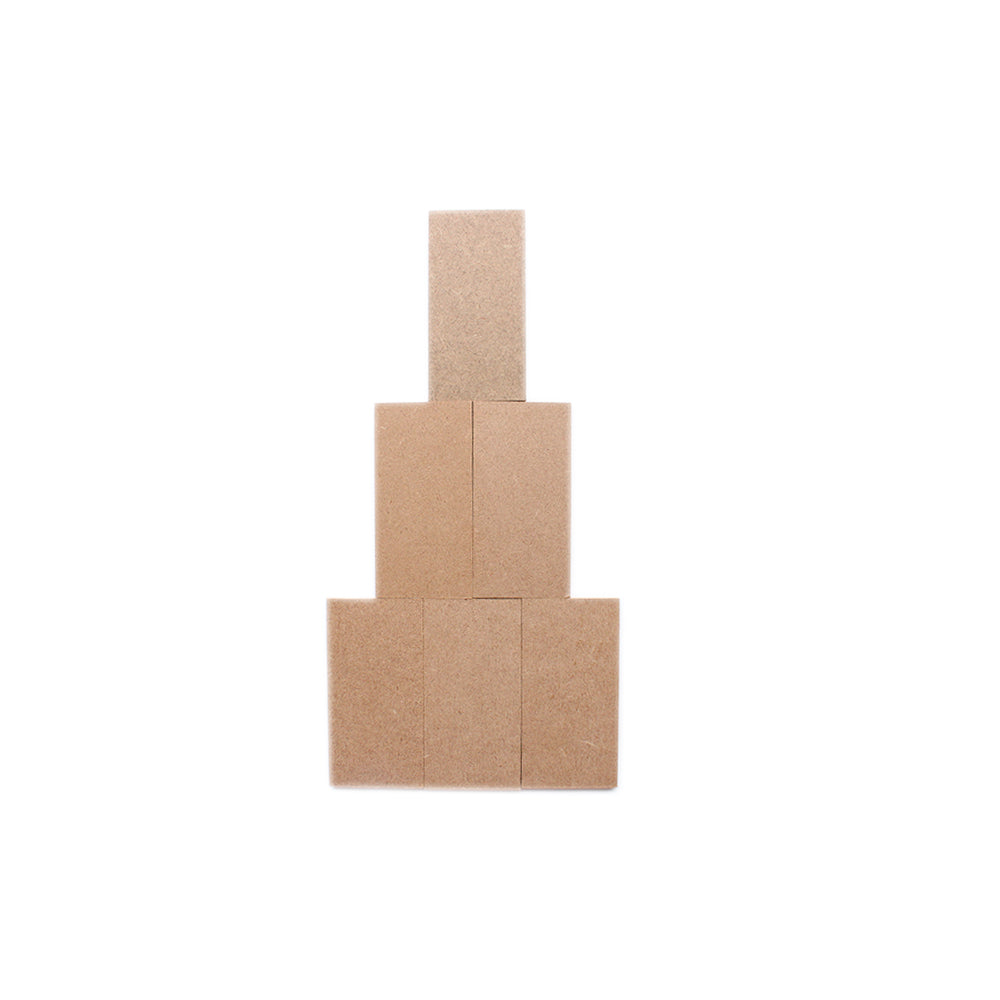 MDF Shapes Rectangle 5 X 10Cm 6Pc Lb