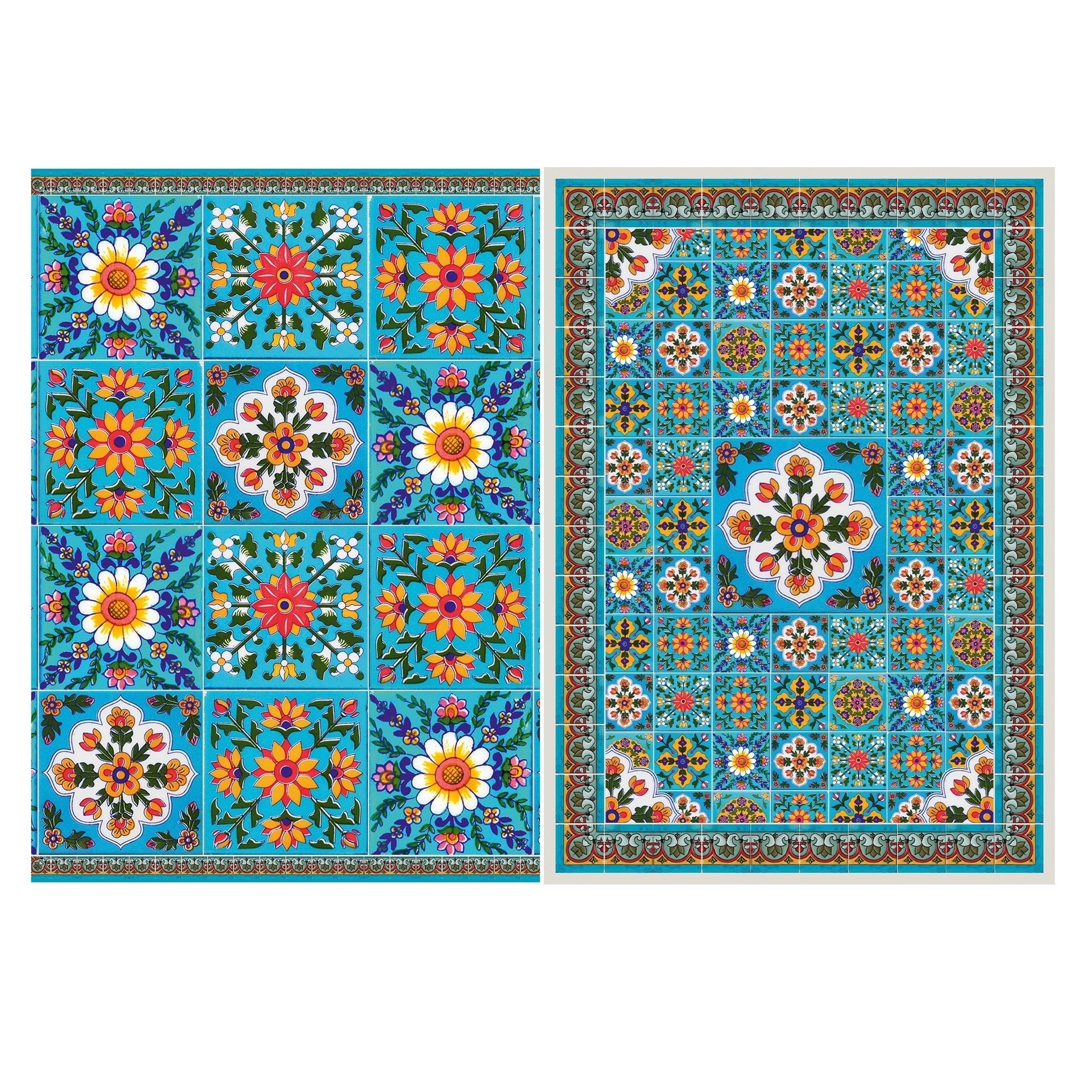 Filament Decoupage Paper A4 Floral Tile 2Sheet Lb