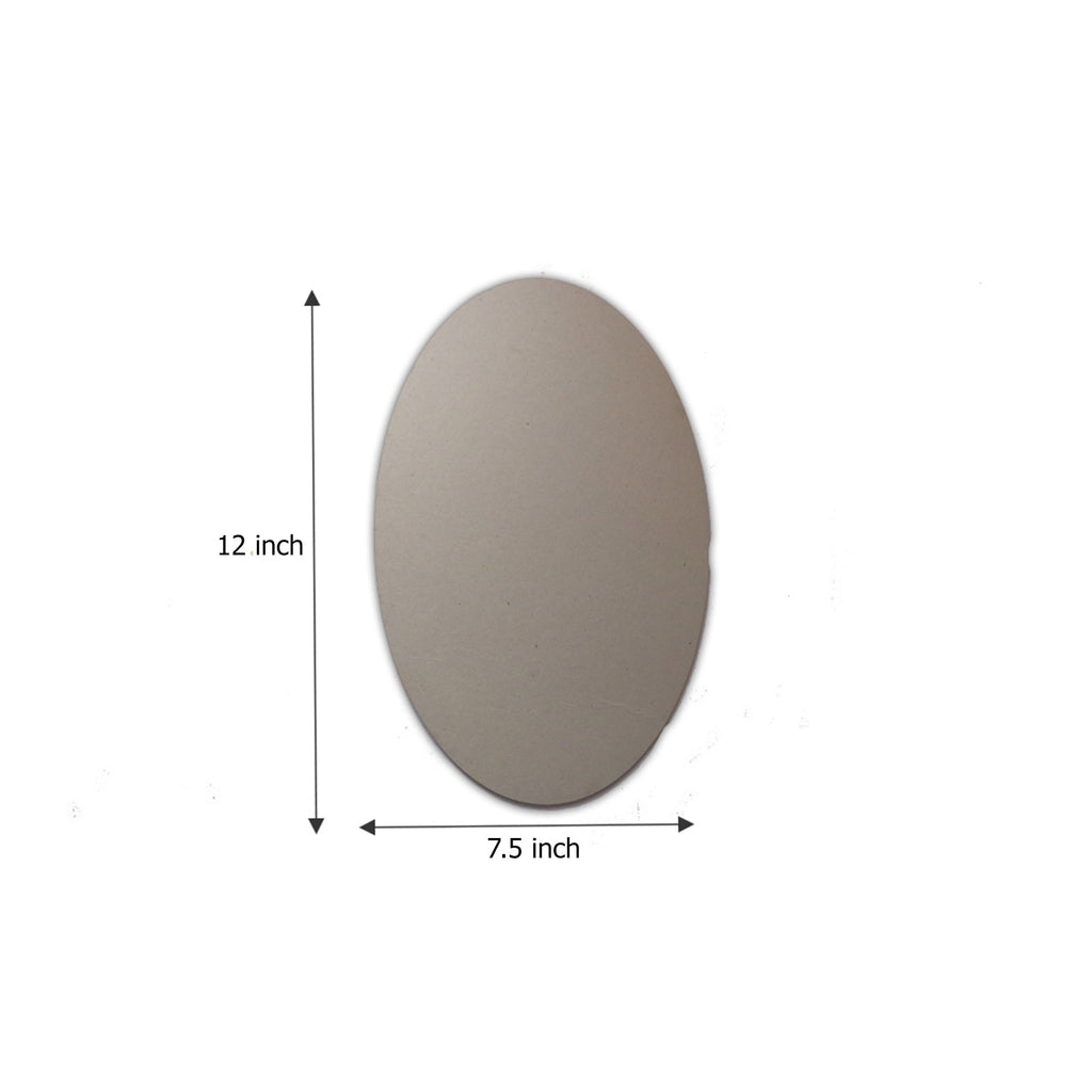 MDF Blank Oval 12 X 7.5Inch 5.5Mm Thick 1Pc Lb