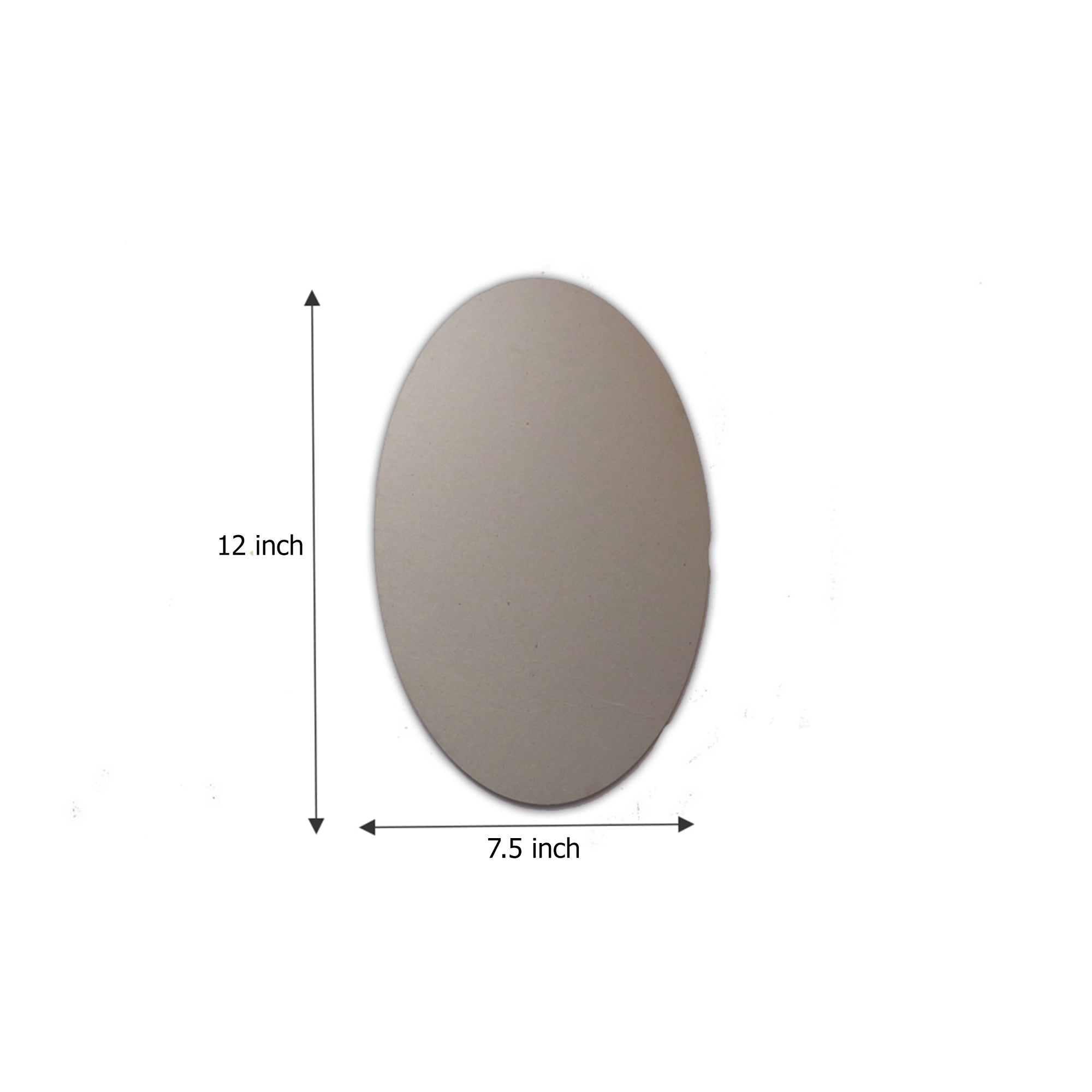 MDF Blank Oval 12 X 7.5Inch 5.5Mm Thick 1Pc Lb