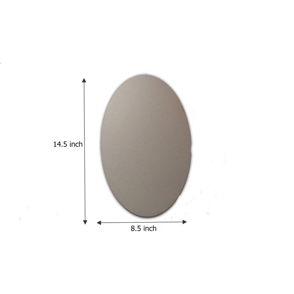 MDF Blank Oval 14 X 8.5Inch 5.5Mm Thick 1Pc Lb