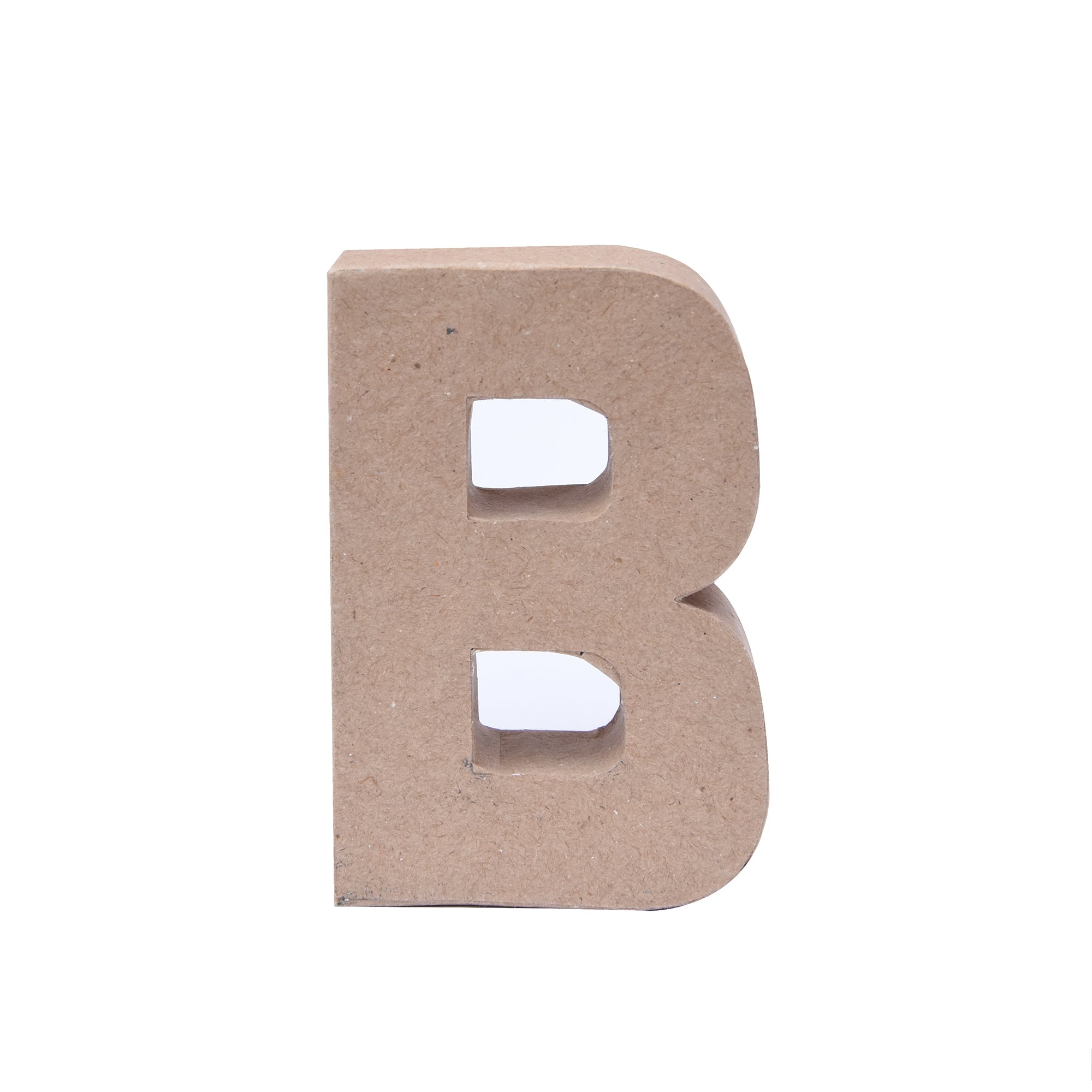 Paper Mache Alphabet B Approx 2.5 X 4 X 0.78Inch 1Pc Lb