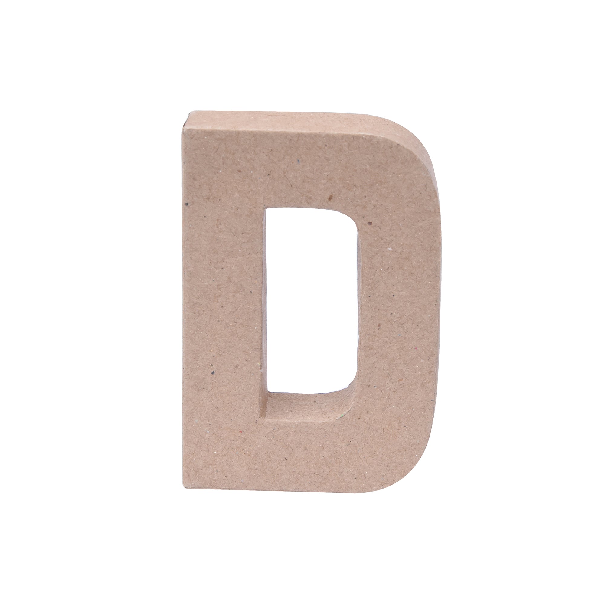 Paper Mache Alphabet D Approx 2.6 X 4 X 0.78Inch 1Pc Lb