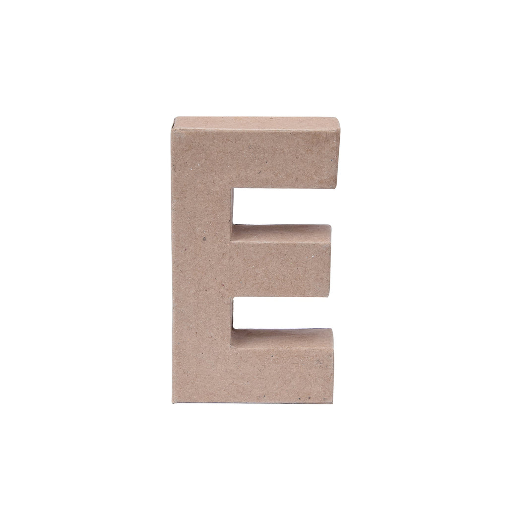 Paper Mache Alphabet E Approx 2.2 X 4 X 0.78Inch 1Pc Lb