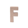 Paper Mache Alphabet F Approx 2 X 4 X 0.78Inch 1Pc Lb