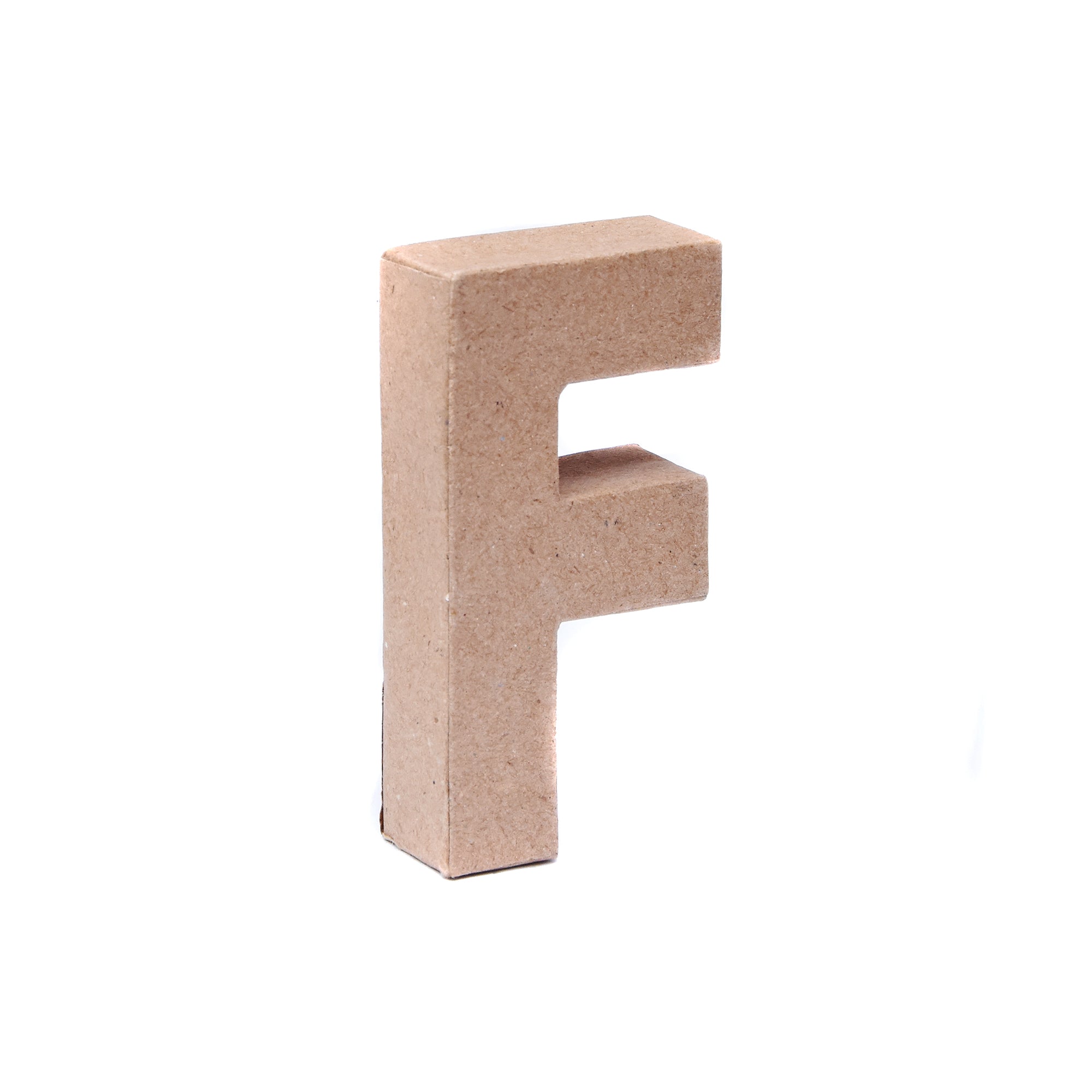 Paper Mache Alphabet F Approx 2 X 4 X 0.78Inch 1Pc Lb
