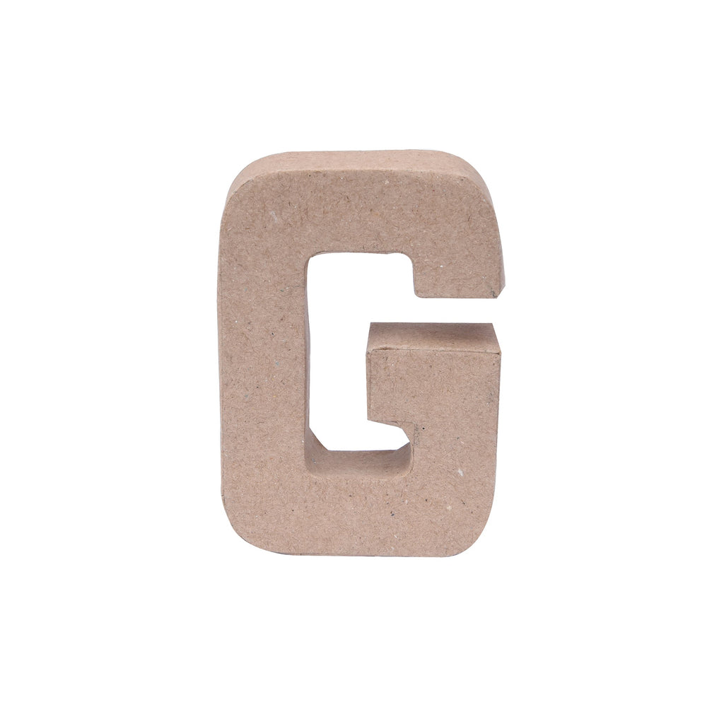 Paper Mache Alphabet G Approx 2.7 X 4 X 0.78Inch 1Pc Lb