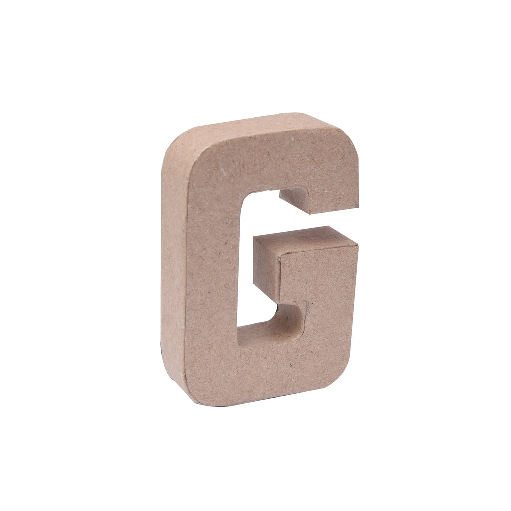 Paper Mache Alphabet G Approx 2.7 X 4 X 0.78Inch 1Pc Lb