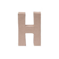 Paper Mache Alphabet H Approx 2.6 X 4 X 0.78Inch 1Pc Lb