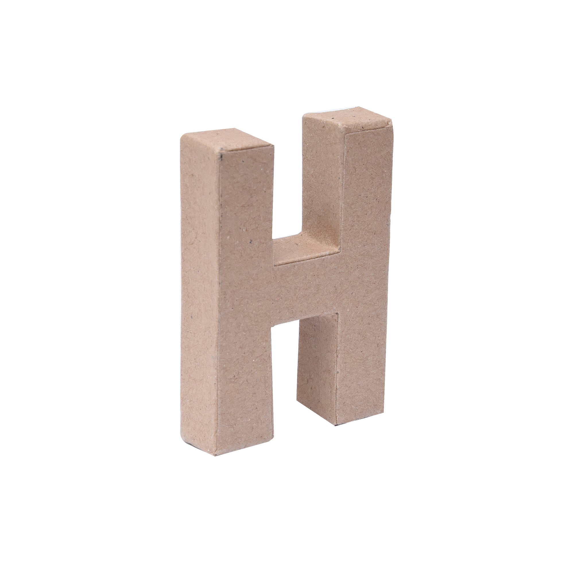 Paper Mache Alphabet H Approx 2.6 X 4 X 0.78Inch 1Pc Lb