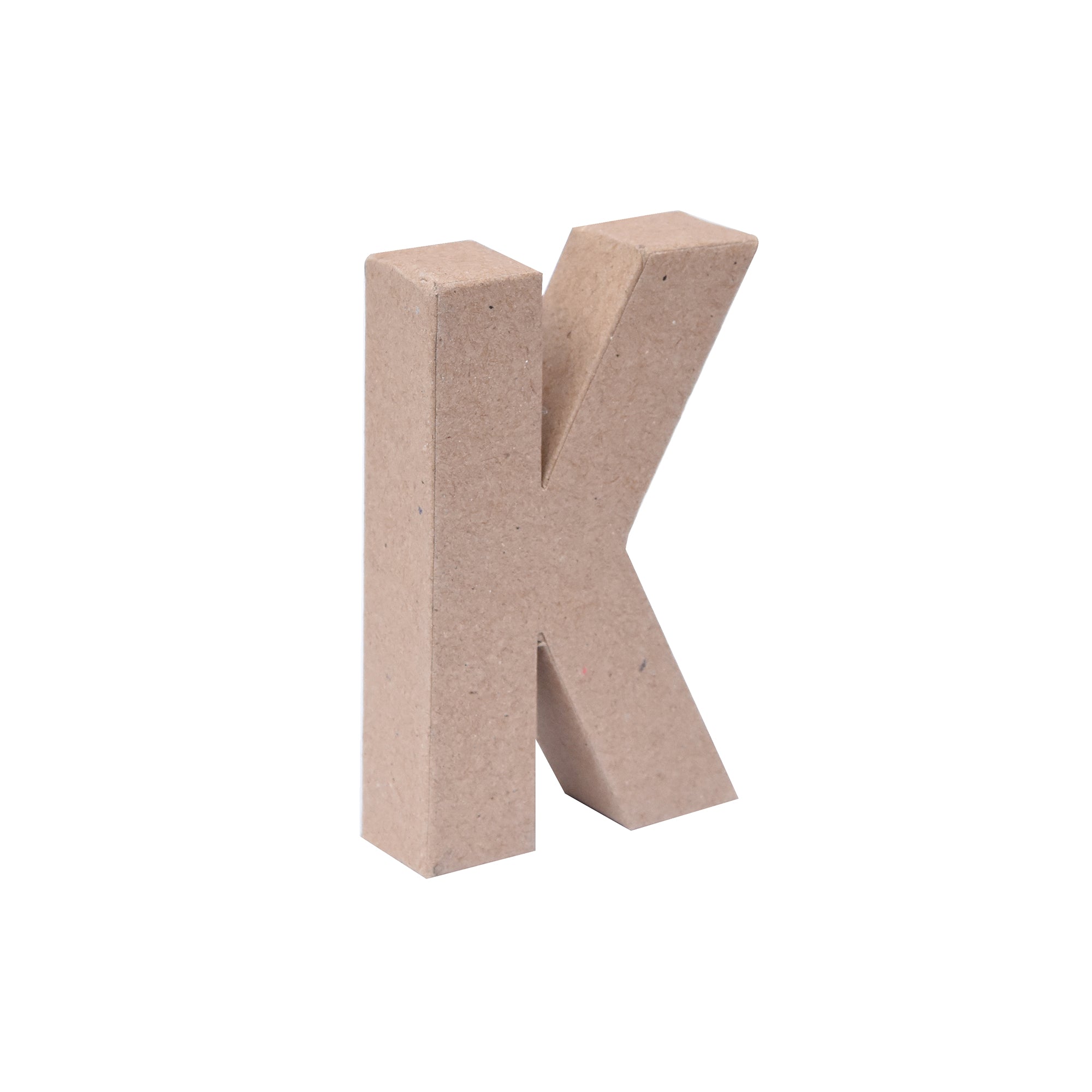 Paper Mache Alphabet K Approx 2.5 X 4 X 0.78Inch 1Pc Lb