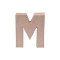 Paper Mache Alphabet M Approx 3.2 X 4 X 0.78Inch 1Pc Lb