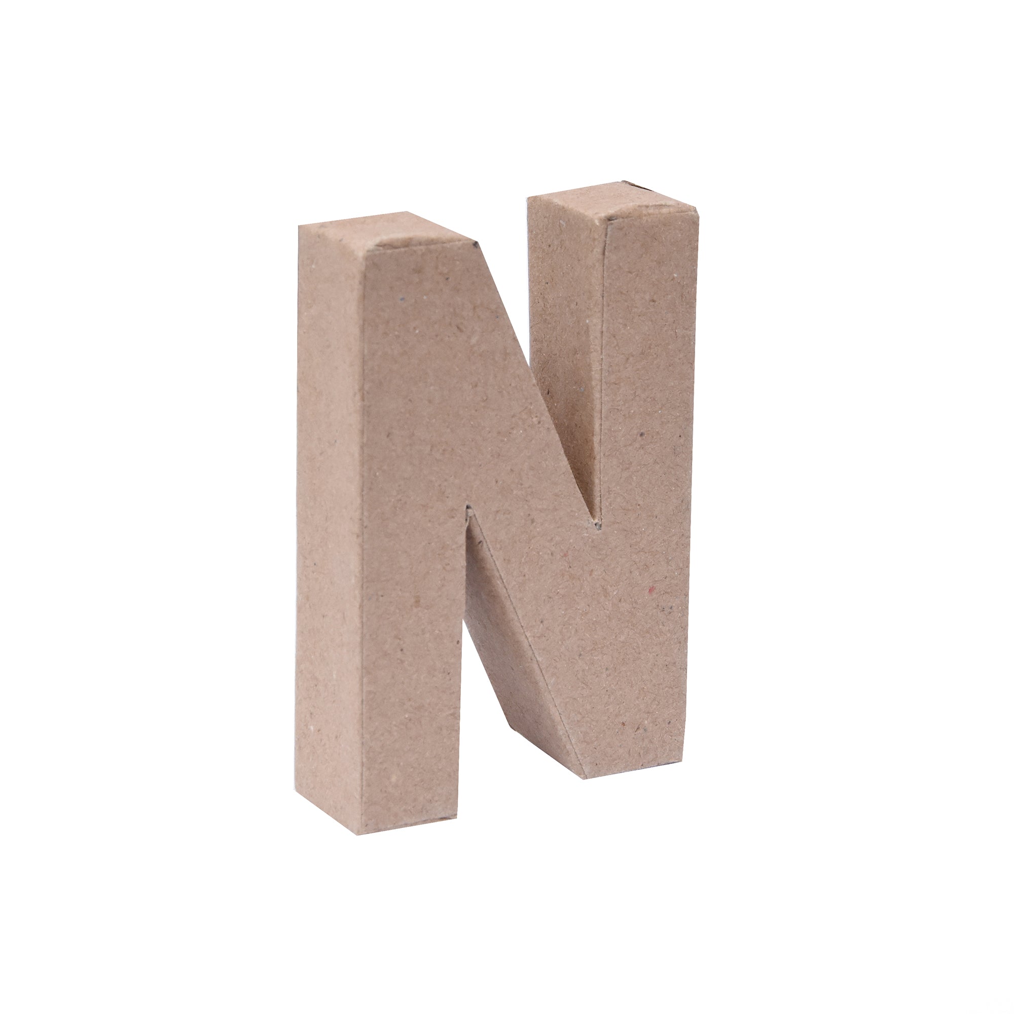 Paper Mache Alphabet N Approx 2.7 X 4 X 0.78Inch 1Pc Lb