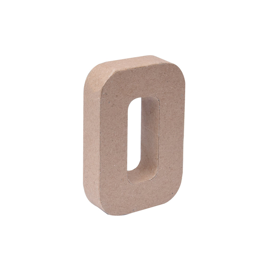 Paper Mache Alphabet O Approx 2.6 X 4 X 0.78Inch 1Pc Lb
