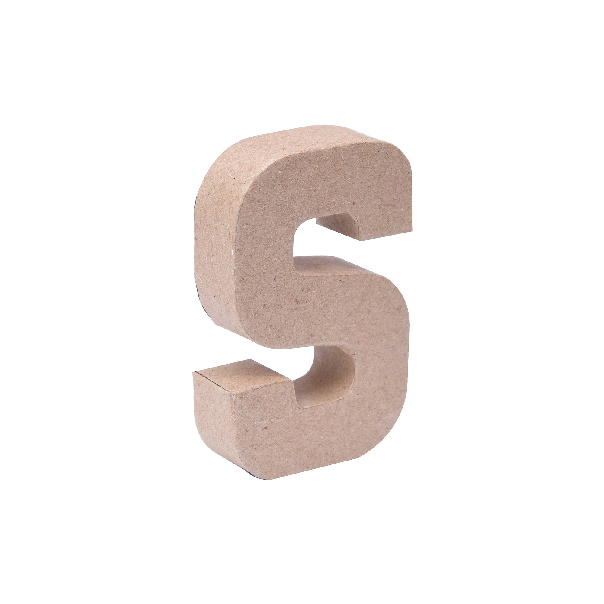 Paper Mache Alphabet S Approx 2.5 X 4 X 0.78Inch 1Pc Lb