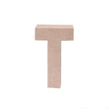 Paper Mache Alphabet T Approx 2.3 X 4 X 0.78Inch 1Pc Lb
