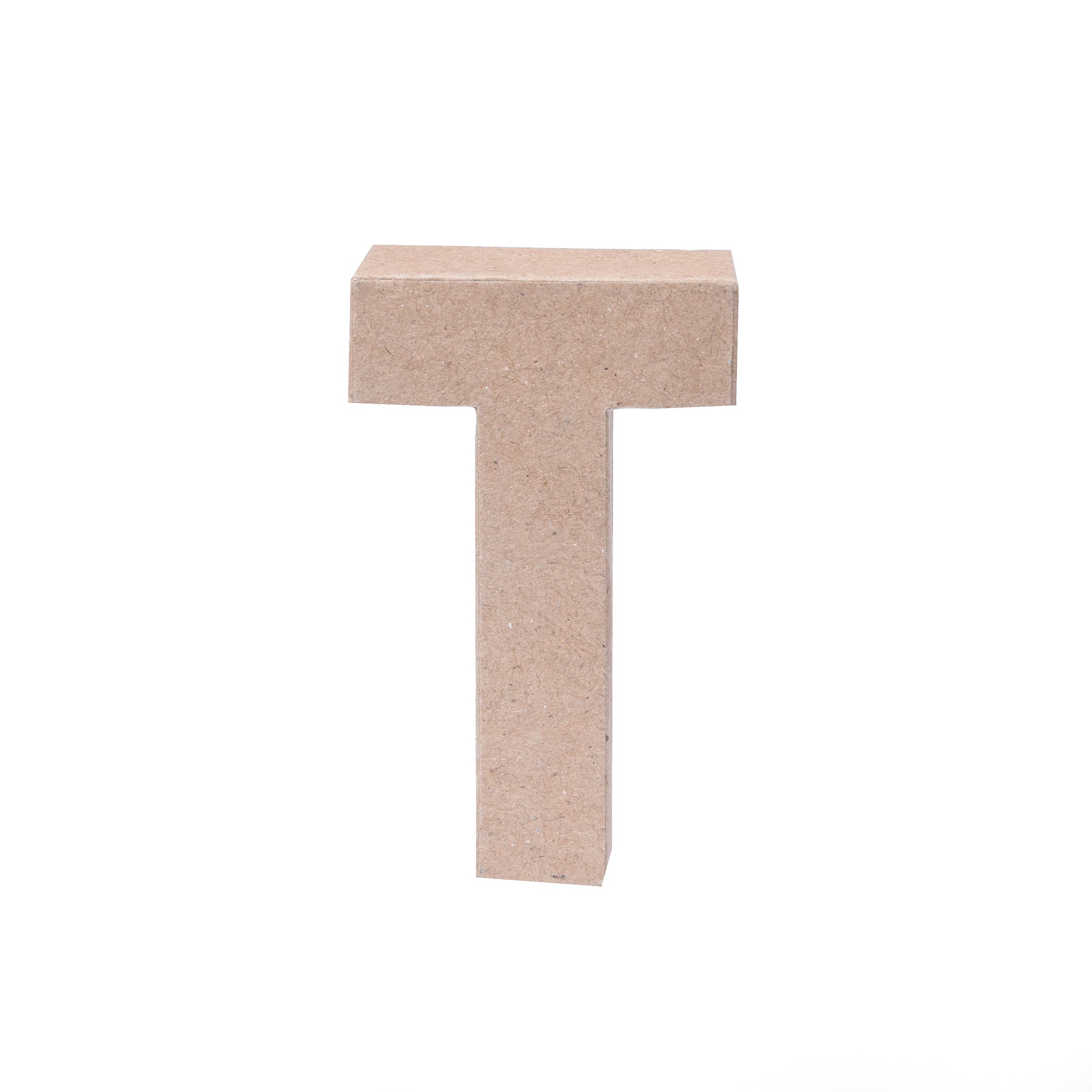 Paper Mache Alphabet T Approx 2.3 X 4 X 0.78Inch 1Pc Lb
