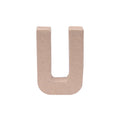 Paper Mache Alphabet U Approx 2.7 X 4 X 0.78Inch 1Pc Lb