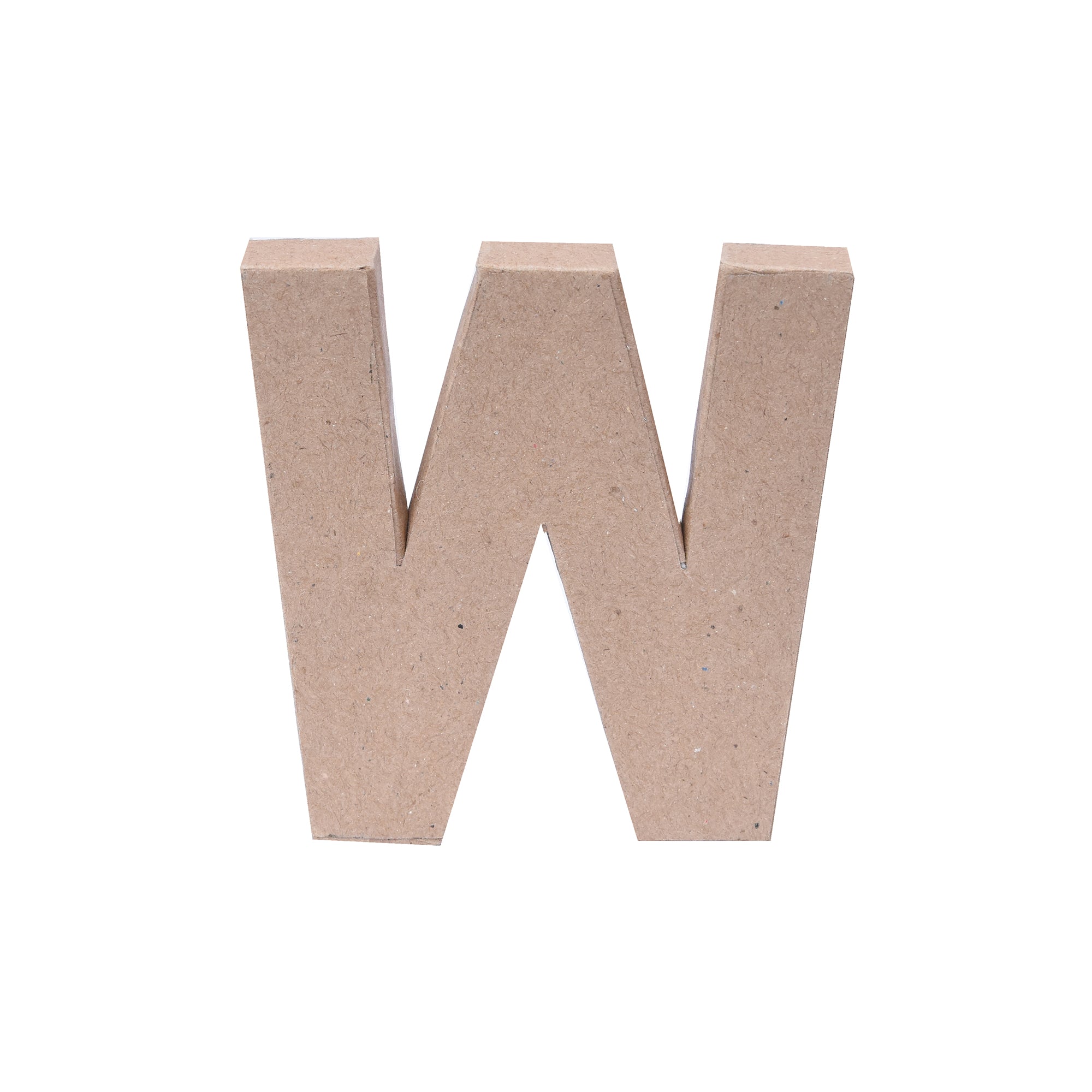 Paper Mache Alphabet W Approx 4 X 4 X 0.78Inch 1Pc Lb