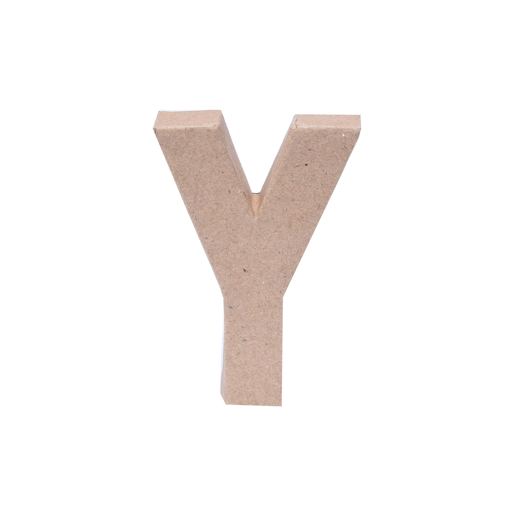 Paper Mache Alphabet Y Approx 2.8 X 4 X 0.78Inch 1Pc Lb