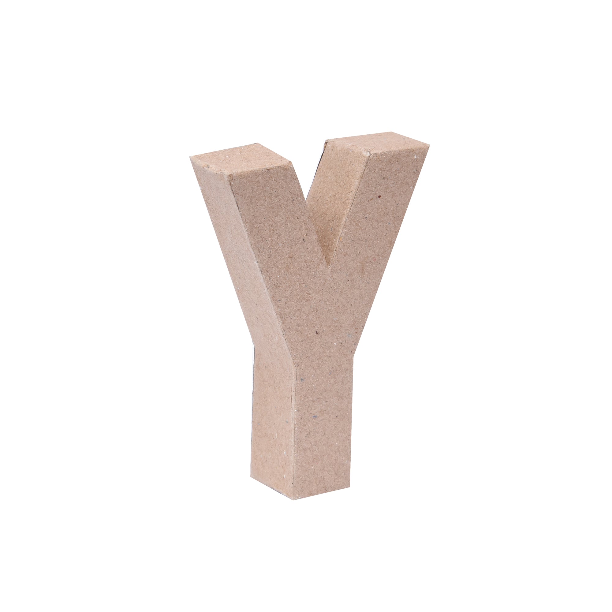 Paper Mache Alphabet Y Approx 2.8 X 4 X 0.78Inch 1Pc Lb