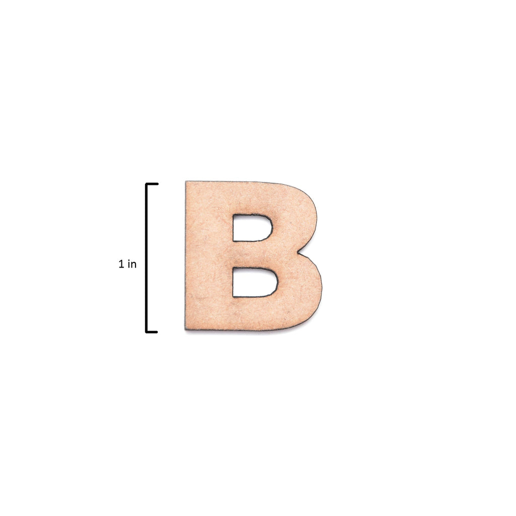 MDF Alphabet Upper Case B 1Inch 2Mm Thick 1Pc