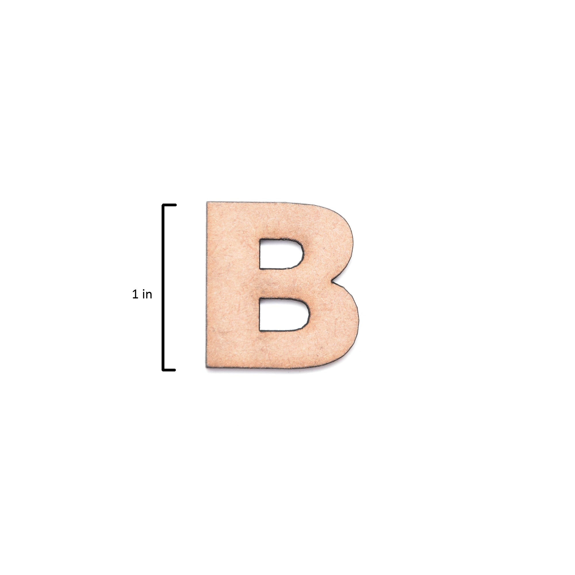 MDF Alphabet Upper Case B 1Inch 2Mm Thick 1Pc