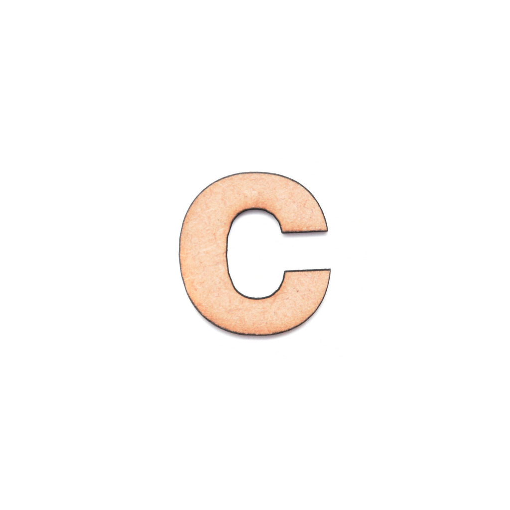 MDF Alphabet Upper Case C 1Inch 2Mm Thick 1Pc