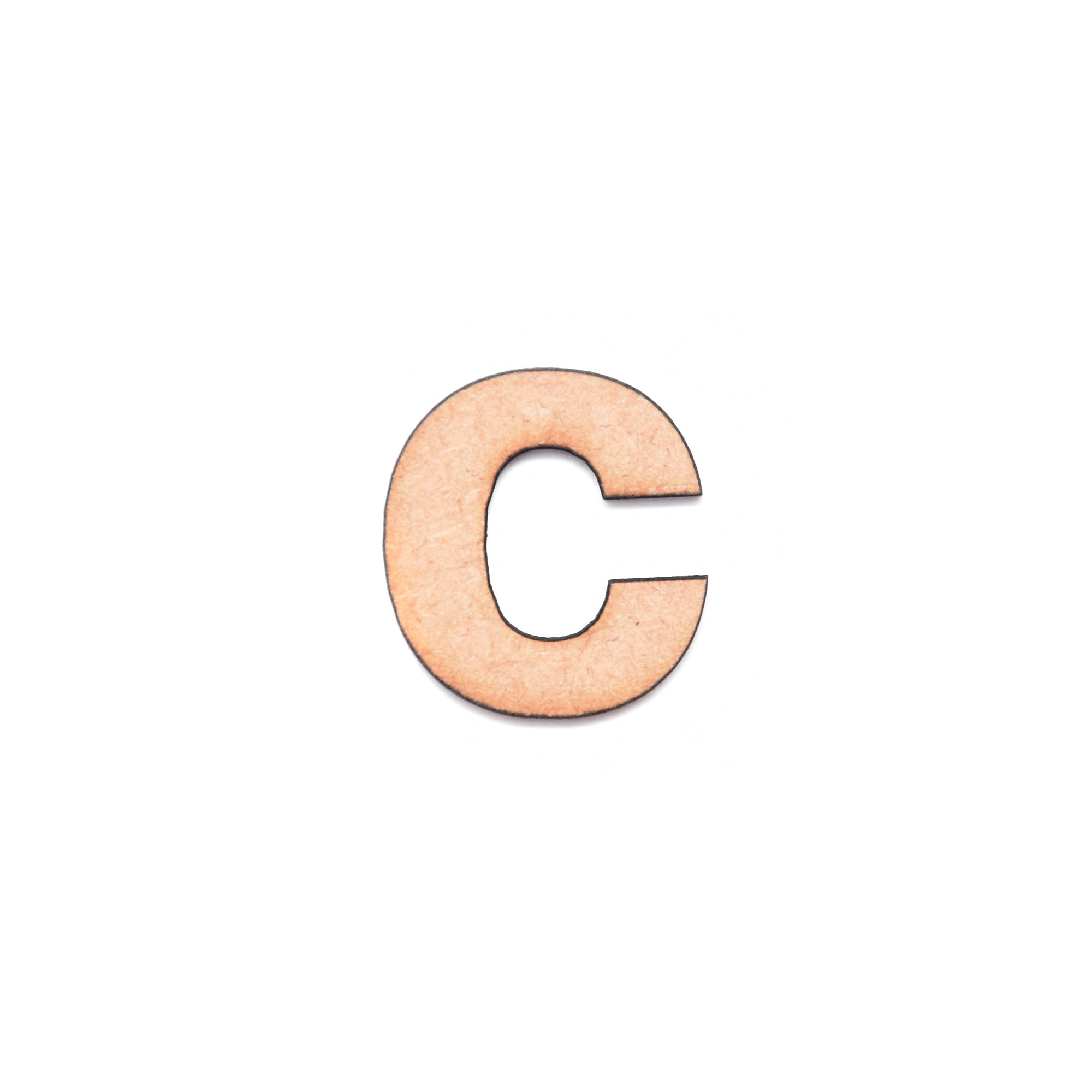 MDF Alphabet Upper Case C 1Inch 2Mm Thick 1Pc