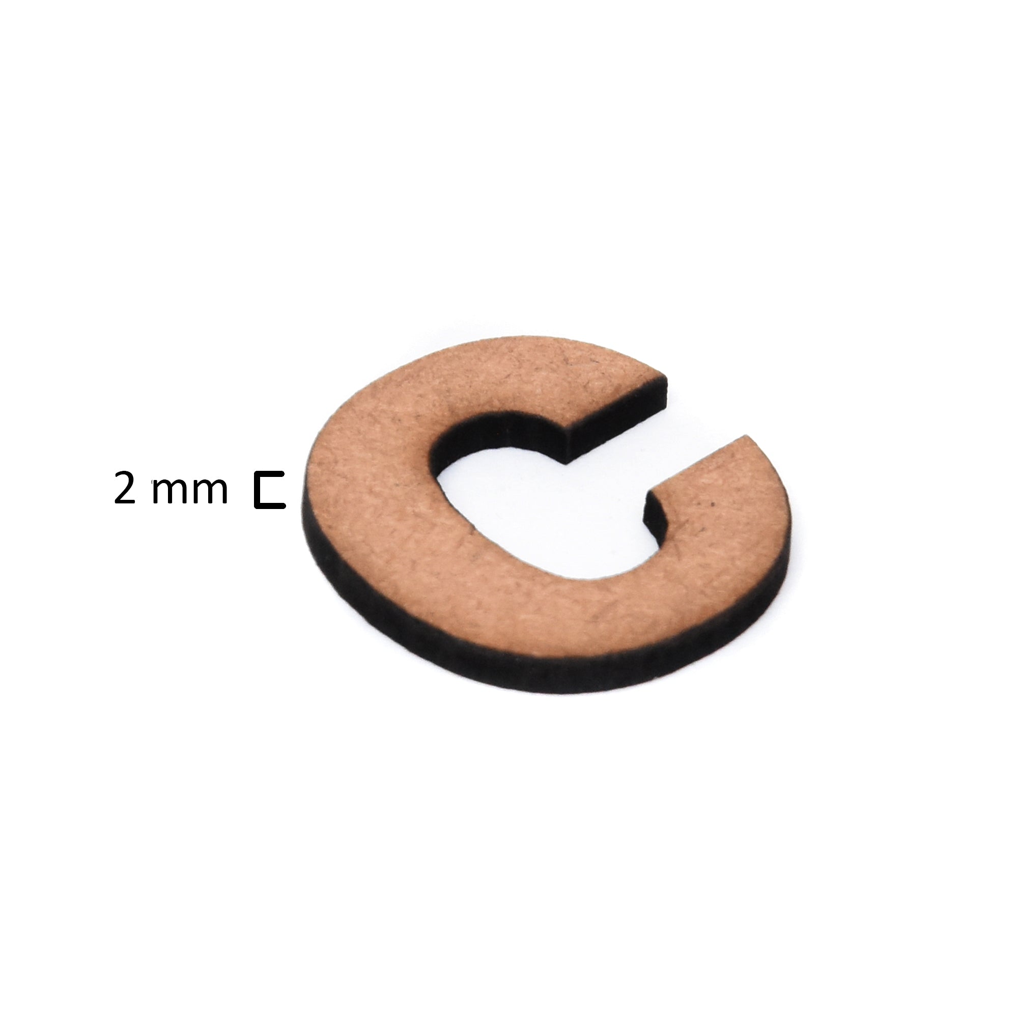 MDF Alphabet Upper Case C 1Inch 2Mm Thick 1Pc