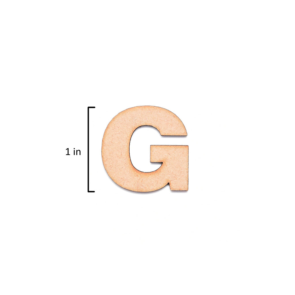 MDF Alphabet Upper Case G 1Inch 2Mm Thick 1Pc