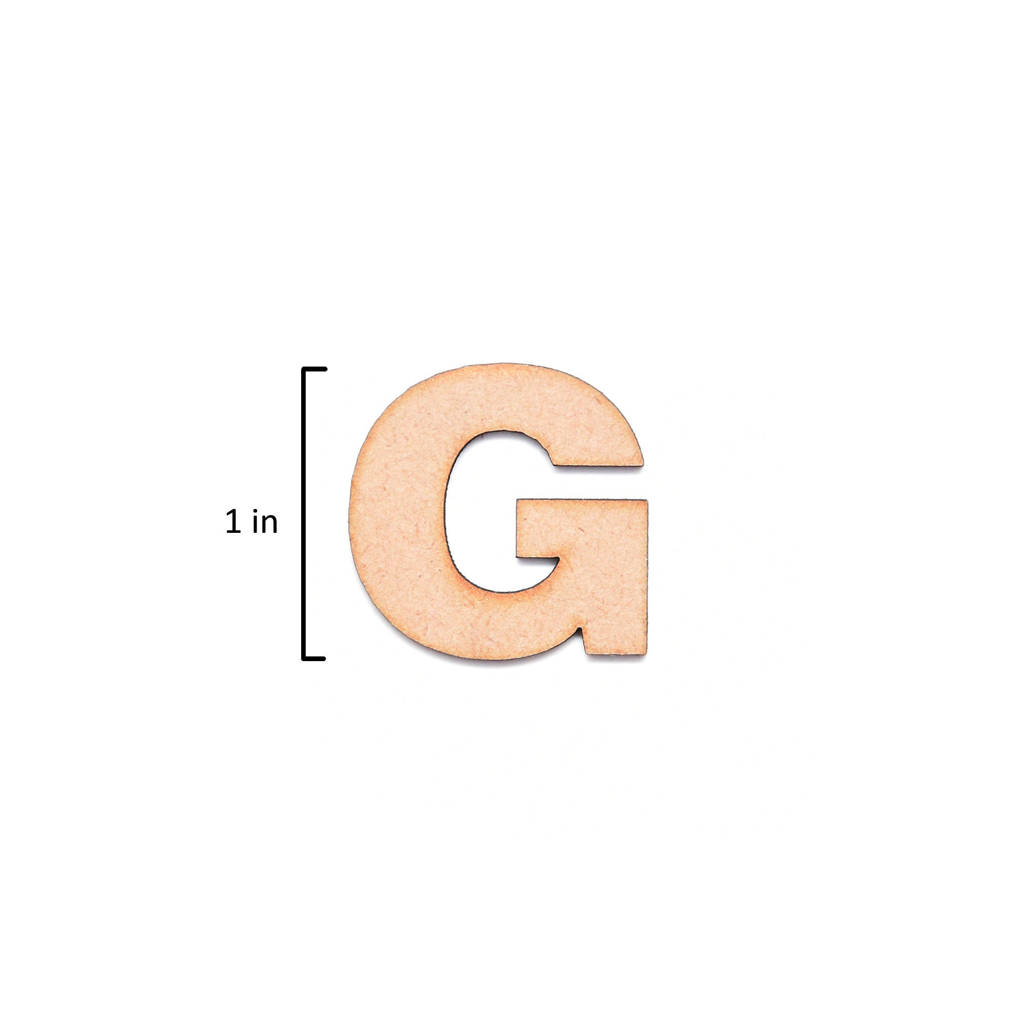 MDF Alphabet Upper Case G 1Inch 2Mm Thick 1Pc