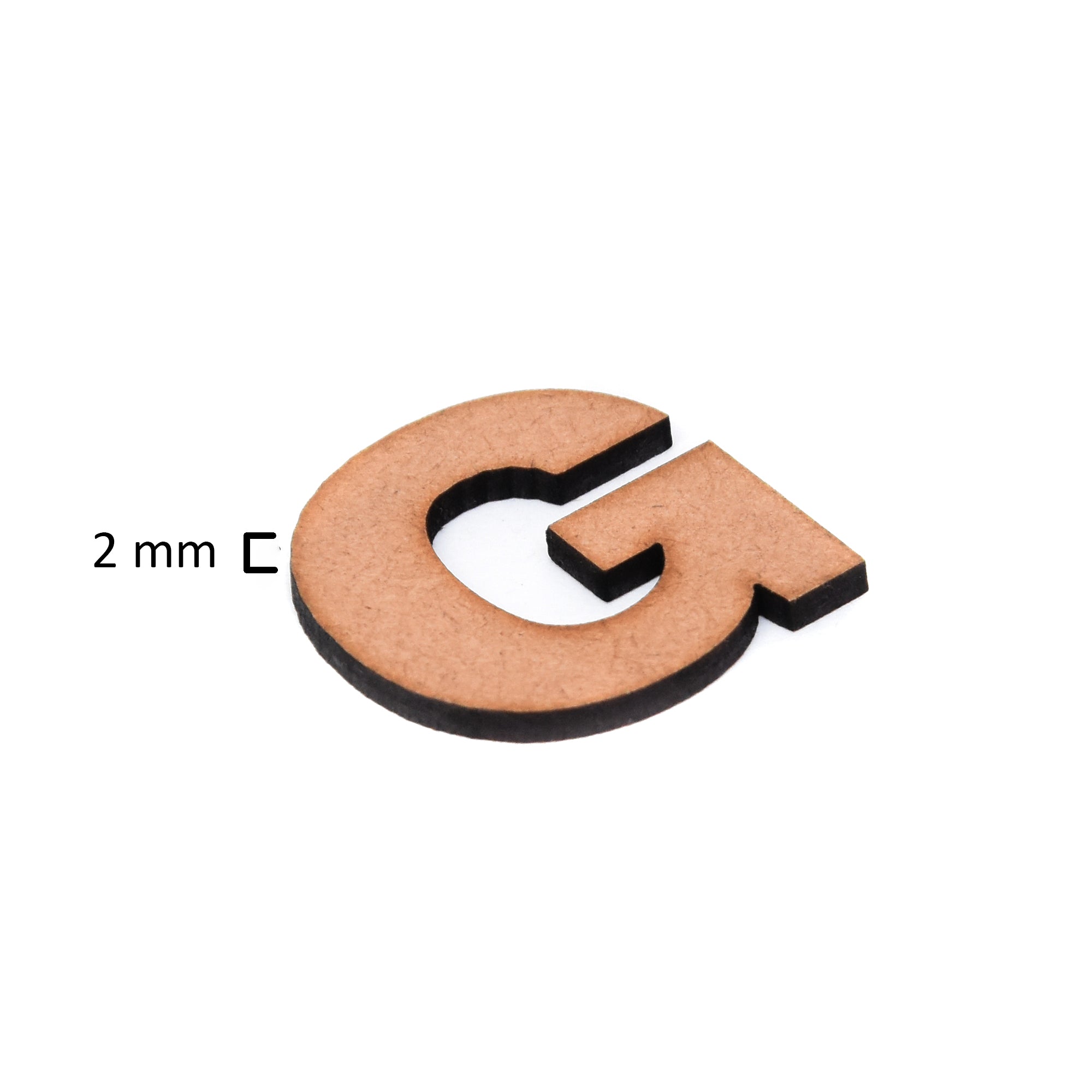 MDF Alphabet Upper Case G 1Inch 2Mm Thick 1Pc
