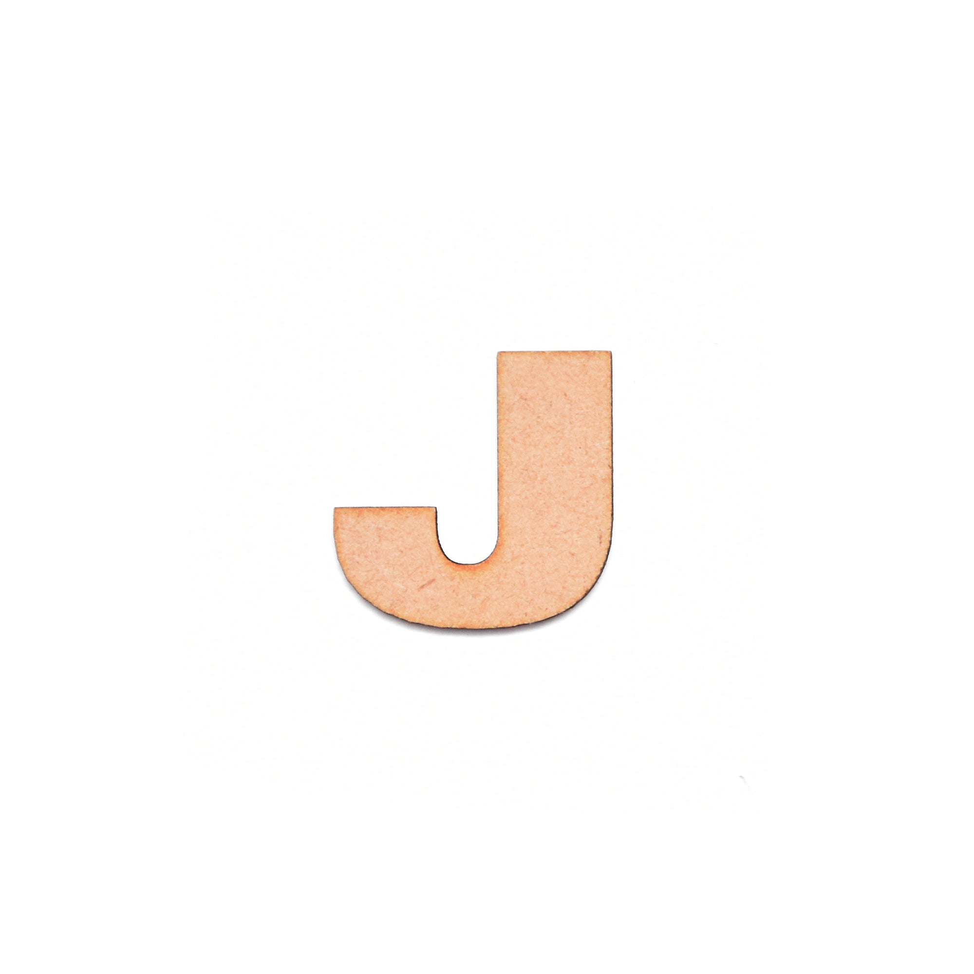 MDF Alphabet Upper Case J 1Inch 2Mm Thick 1Pc