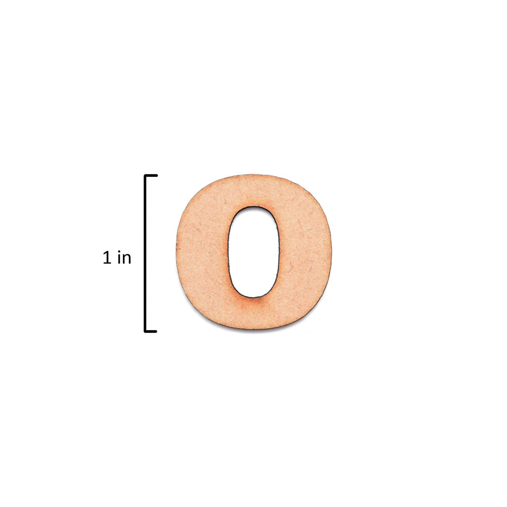 MDF Alphabet Upper Case O 1Inch 2Mm Thick 1Pc