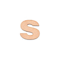 MDF Alphabet Upper Case S 1Inch 2Mm Thick 1Pc