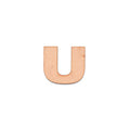 MDF Alphabet Upper Case U 1Inch 2Mm Thick 1Pc