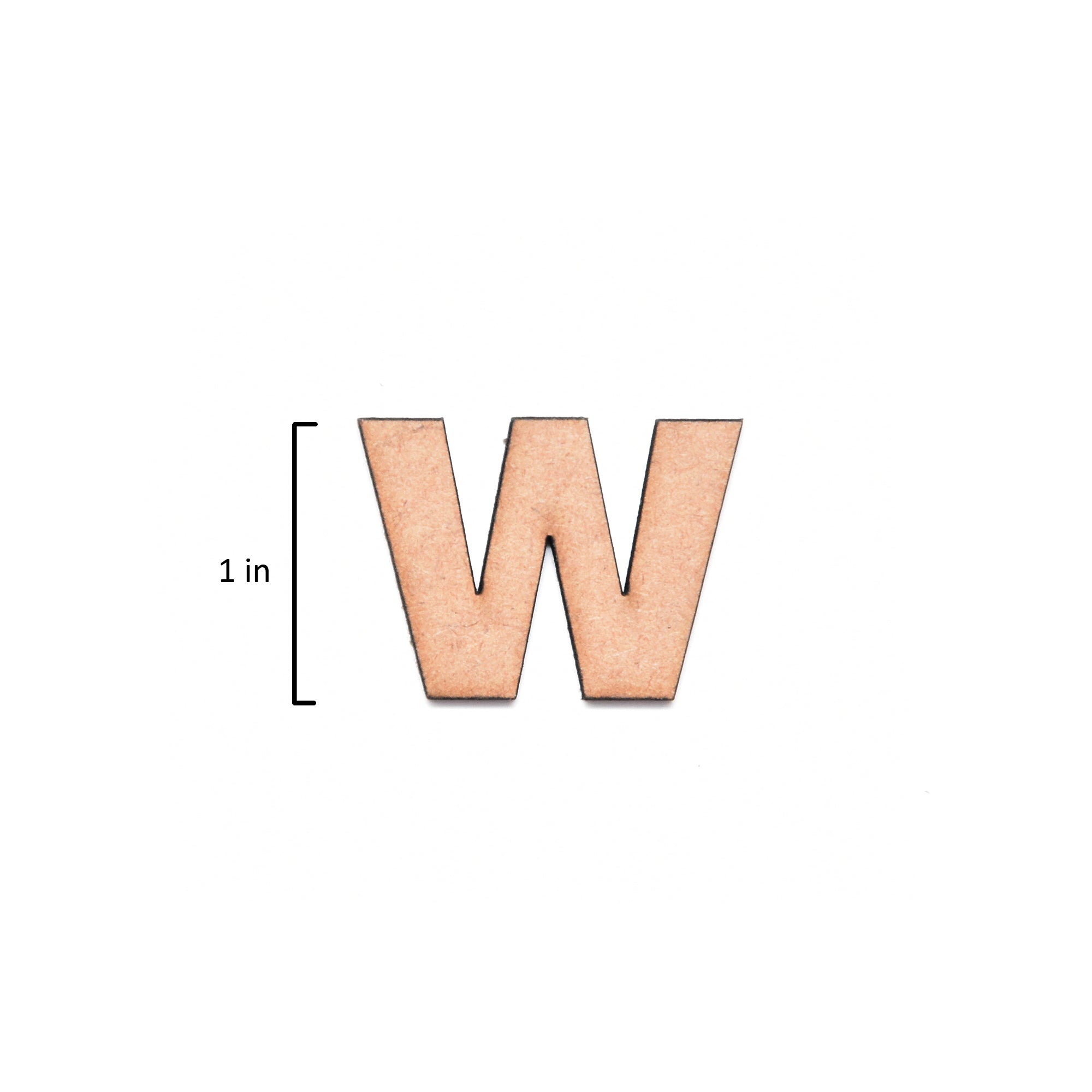 MDF Alphabet Upper Case W 1Inch 2Mm Thick 1Pc