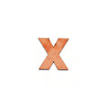 MDF Alphabet Upper Case X 1Inch 2Mm Thick 1Pc