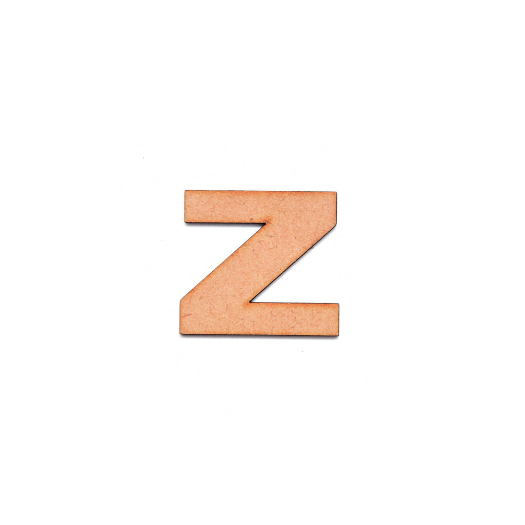 MDF Alphabet Upper Case Z 1Inch 2Mm Thick 1Pc