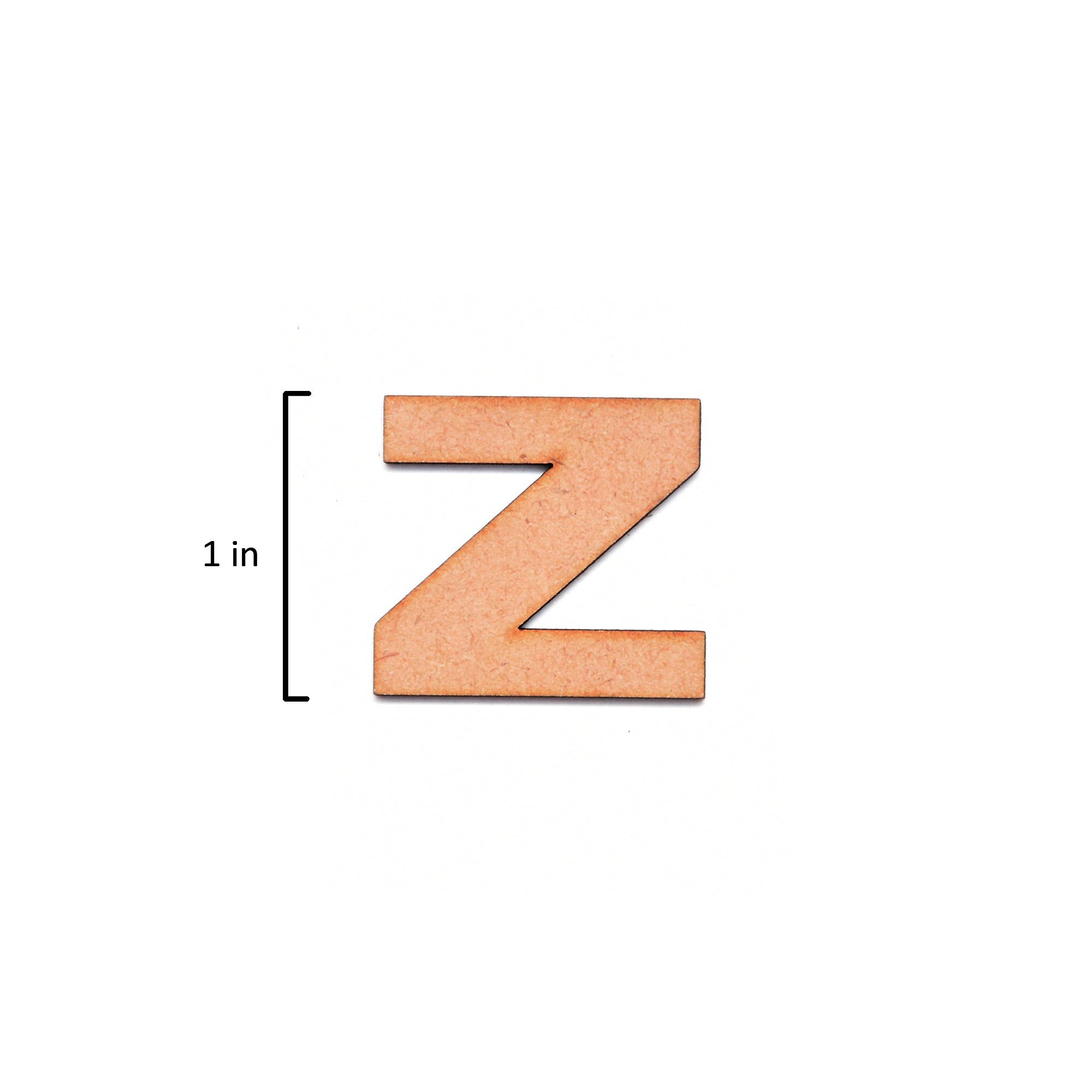 MDF Alphabet Upper Case Z 1Inch 2Mm Thick 1Pc