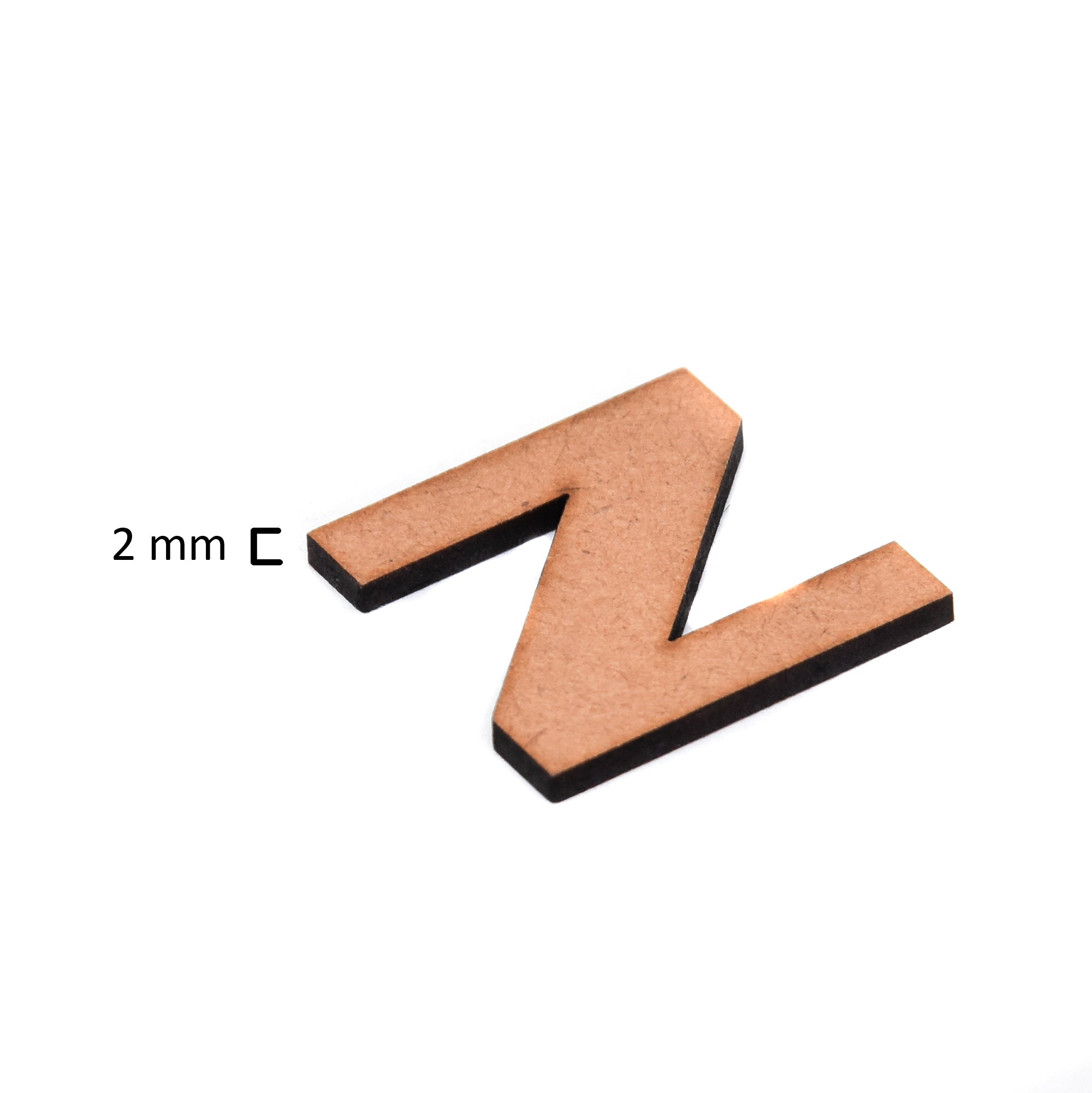 MDF Alphabet Upper Case Z 1Inch 2Mm Thick 1Pc