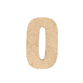 MDF Numerical 0 1inch 2mm Thick 1pc