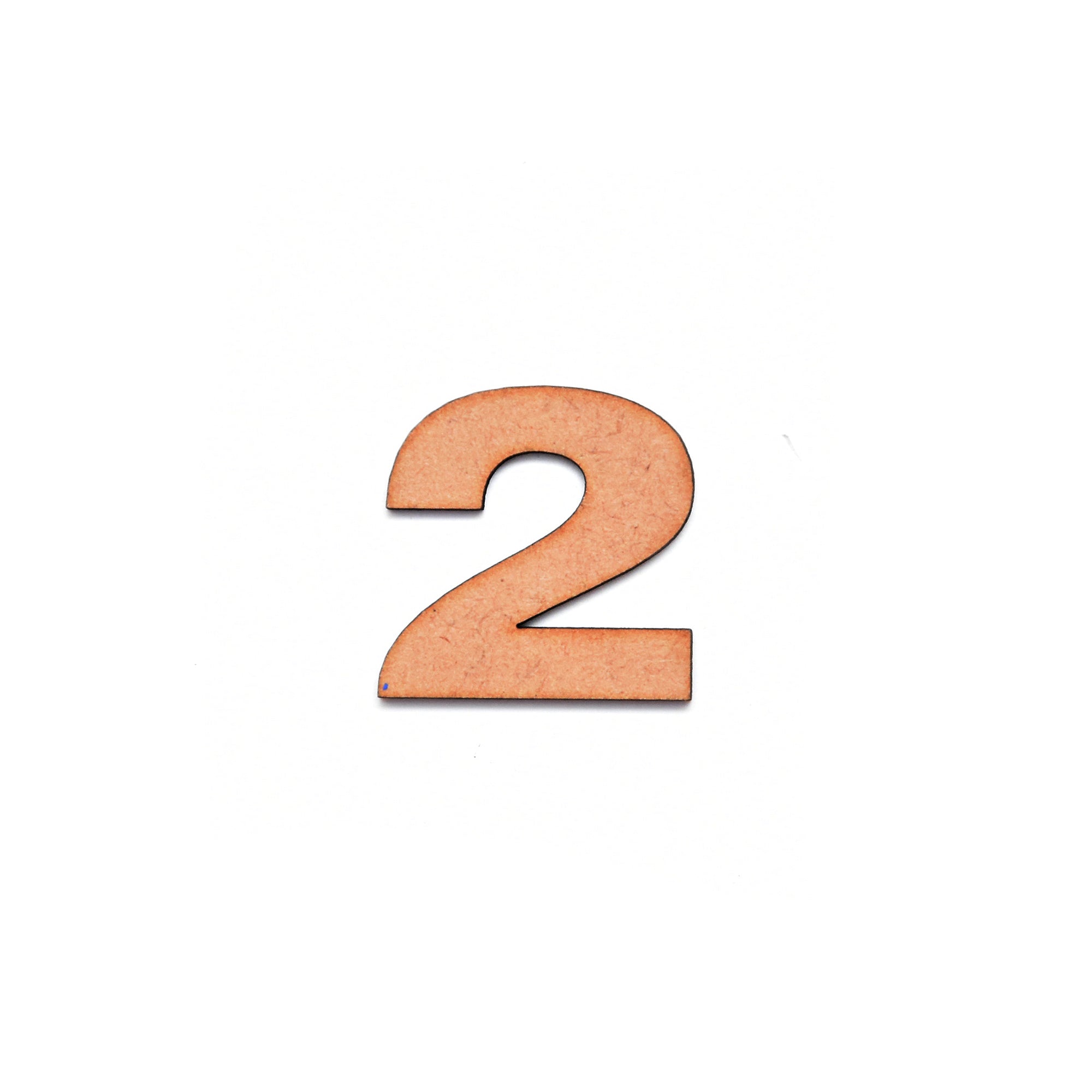 MDF Numerical 2 1inch 2mm Thick 1pc
