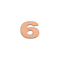 MDF Numerical 6 1inch 2mm Thick 1pc
